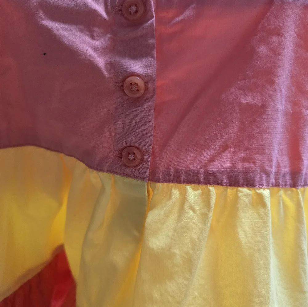 🥳 3/$30 GYMBOREE Girls Colorblock Tiered Top Size 10 - Picture 5 of 5